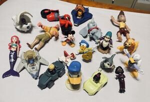 Disney Action Figures Lot Cake Toppers McDonald’s Kelloggs Pixar Various Misc